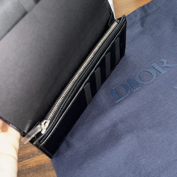 New Men’s Dior Vertical bifold wallet Black - Picture 8 of 10